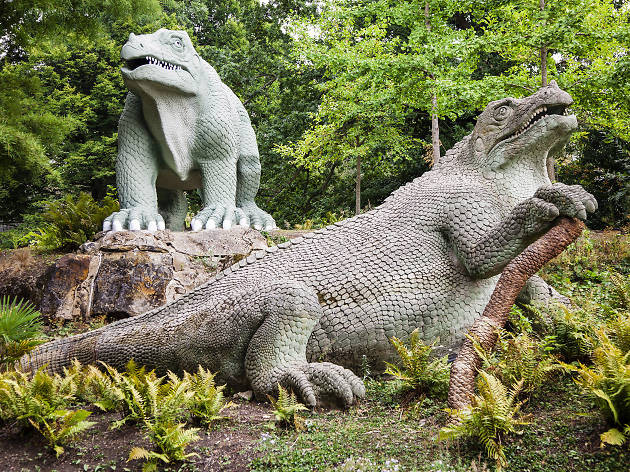 As part of Heritage Open Days, you can get a guided tour of Dino Island in Crystal Palace Park