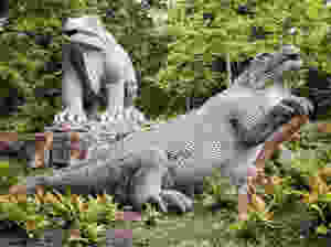 As part of Heritage Open Days, you can get a guided tour of Dino Island in Crystal Palace Park