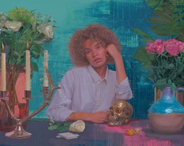 One of the 22 stunning paintings featured in Ant Carver's exhibition, All Alone in a Crowded Room, launching this September at the Copeland Gallery in Peckham