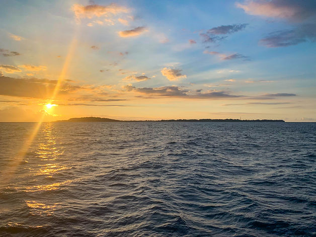 Gili Trawangan offers breathtaking views of the clear blue sea from shore. The view of Gili T from the sea at sunset is just as beautiful!