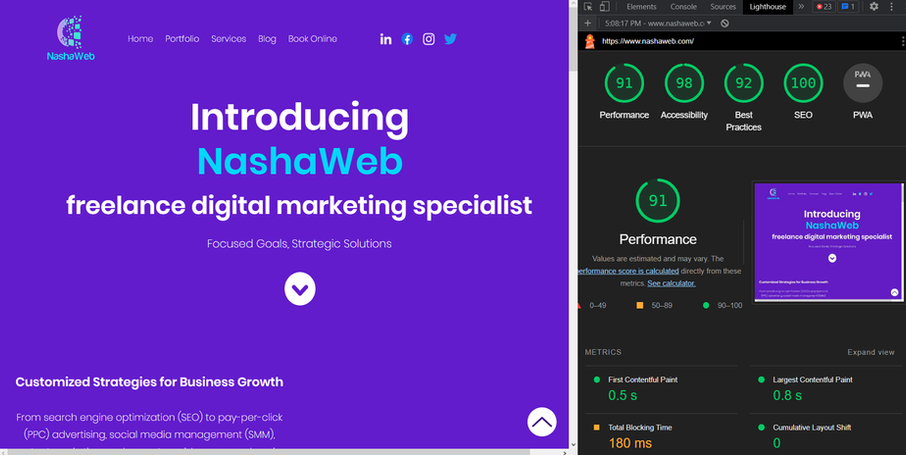 nashaweb website screenshot
