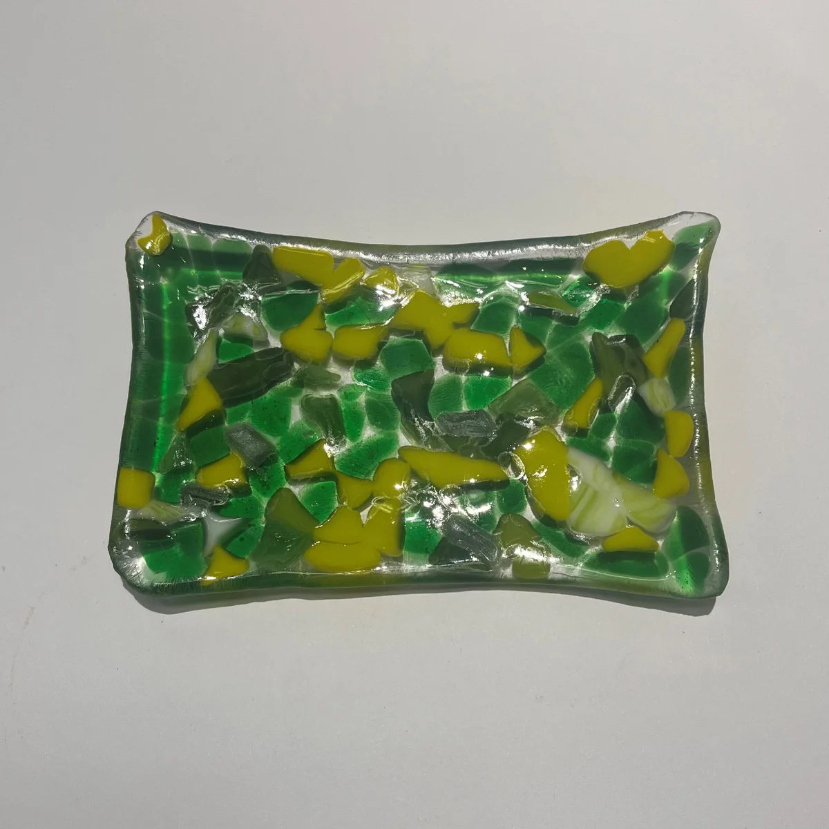 Green Glass Dish