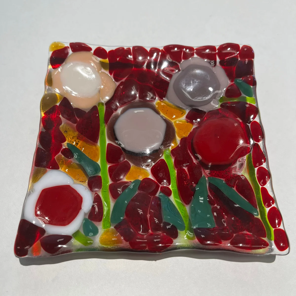 'Flower Patch' Square Dish
