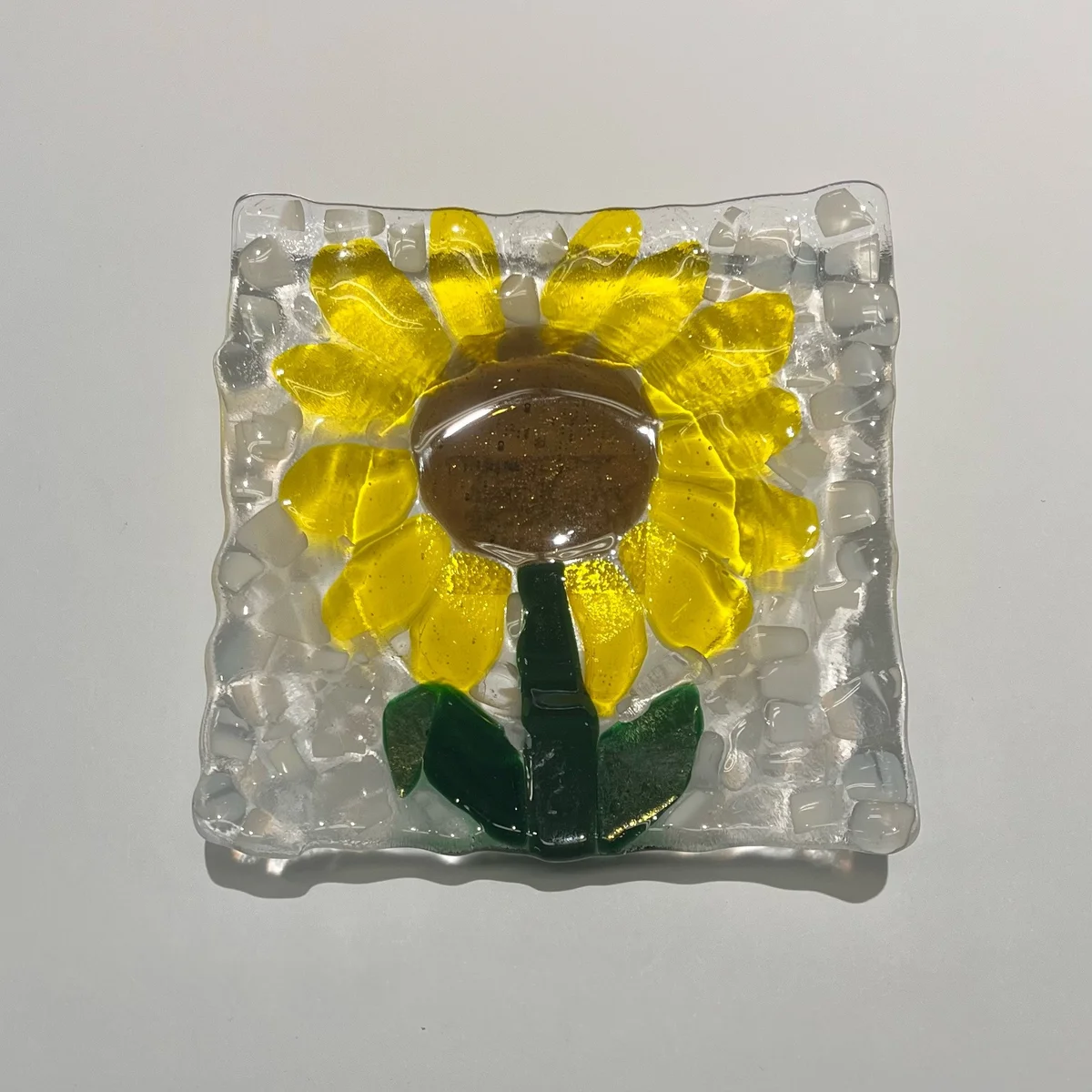 Sunflower Glass Dish