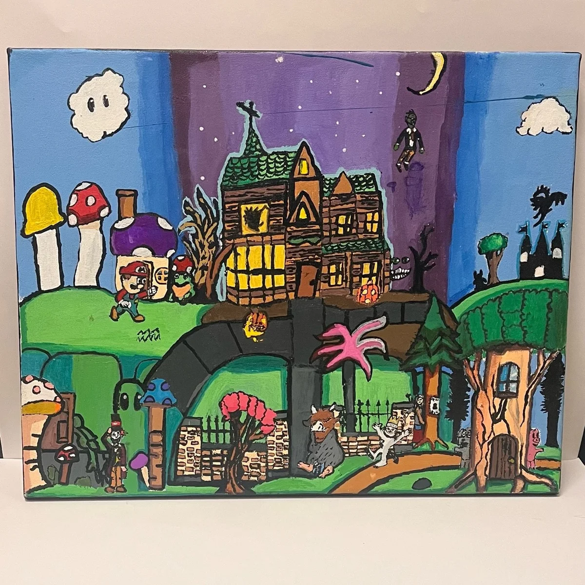 'Enter Dreamland' Acrylic on Canvas