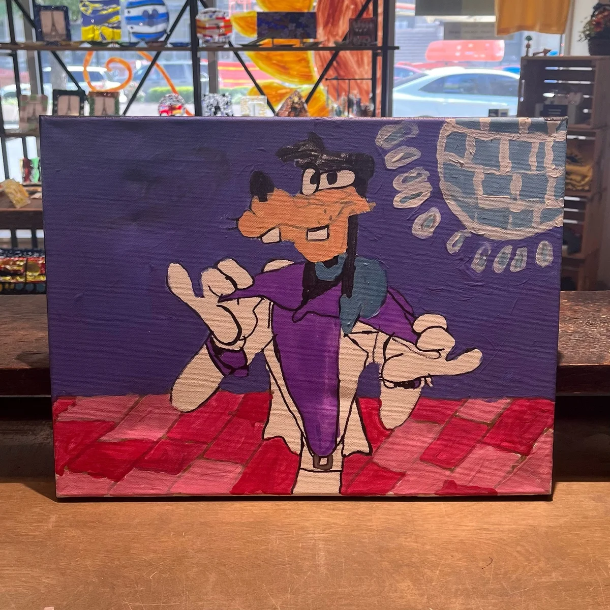'Disco Goofy' Acrylic on Canvas