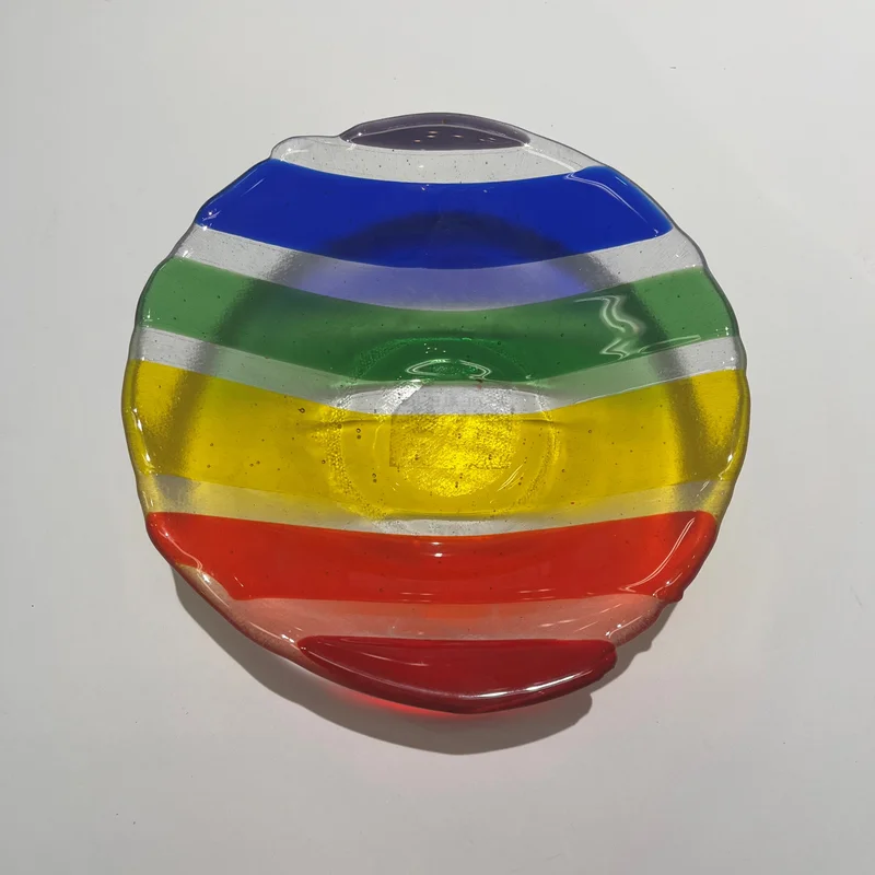 Rainbow Glass Bowl