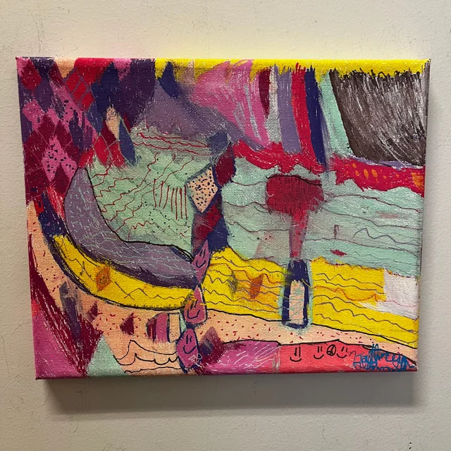 'Happiness' Acrylic on Canvas