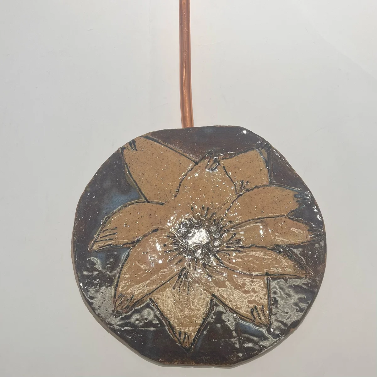 Flat Flower Ceramic Flower Stake