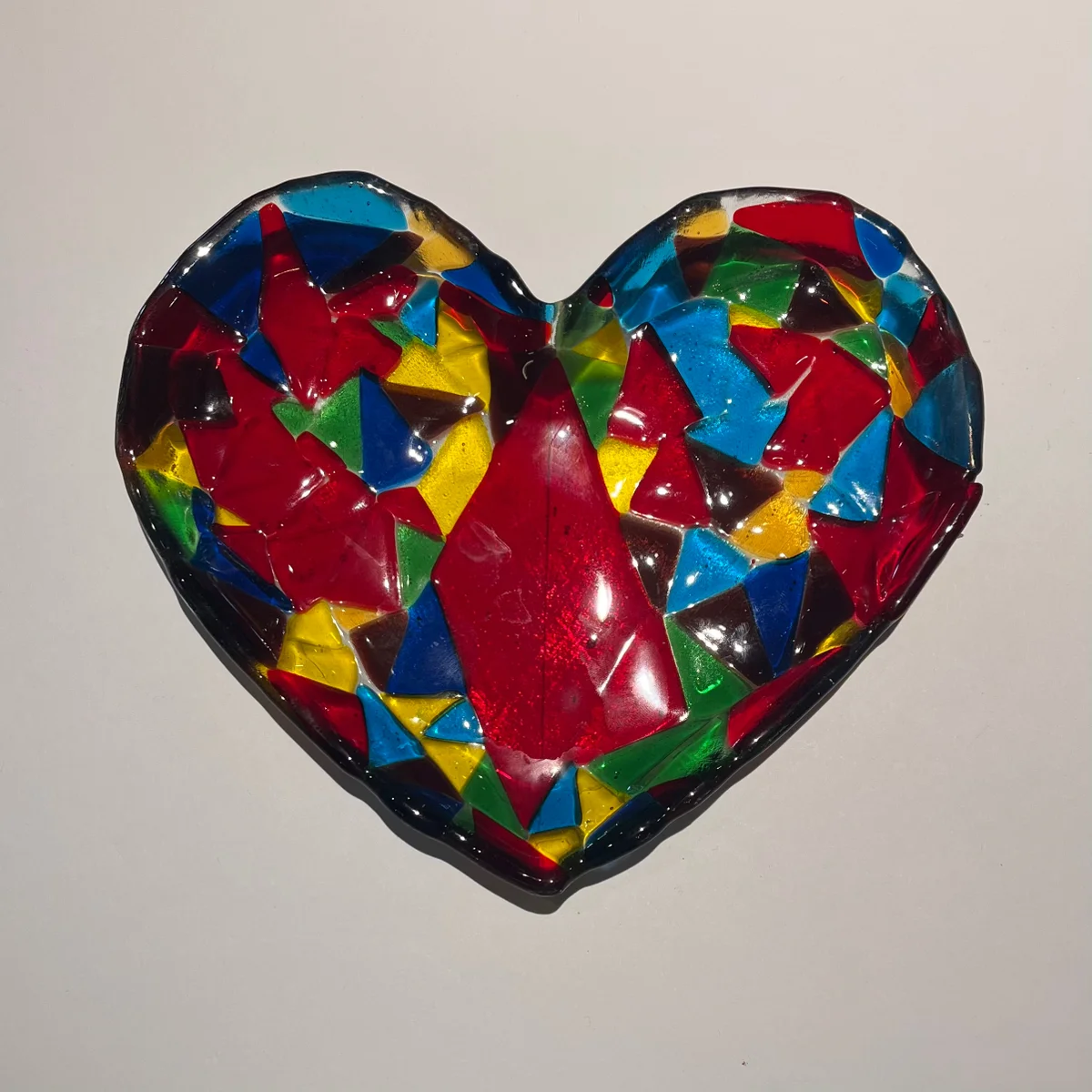 Multi Color Glass Dish