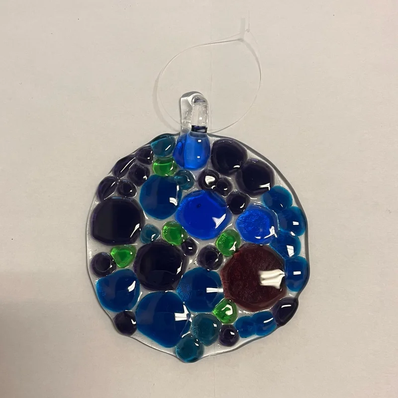 Cool Tone Circles Sun Catcher