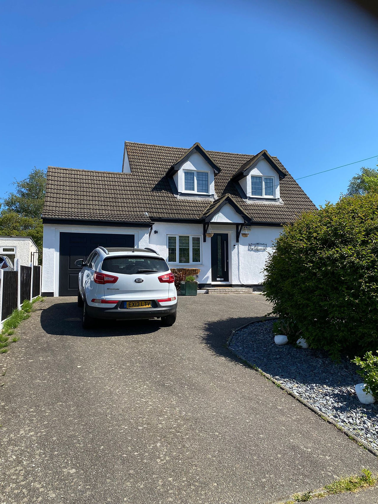 House in Ongar, Essex with newly painted exterior walls