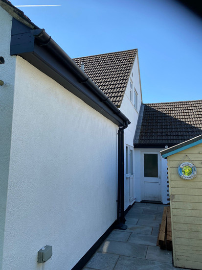 House in Ongar, Essex with newly painted exterior walls