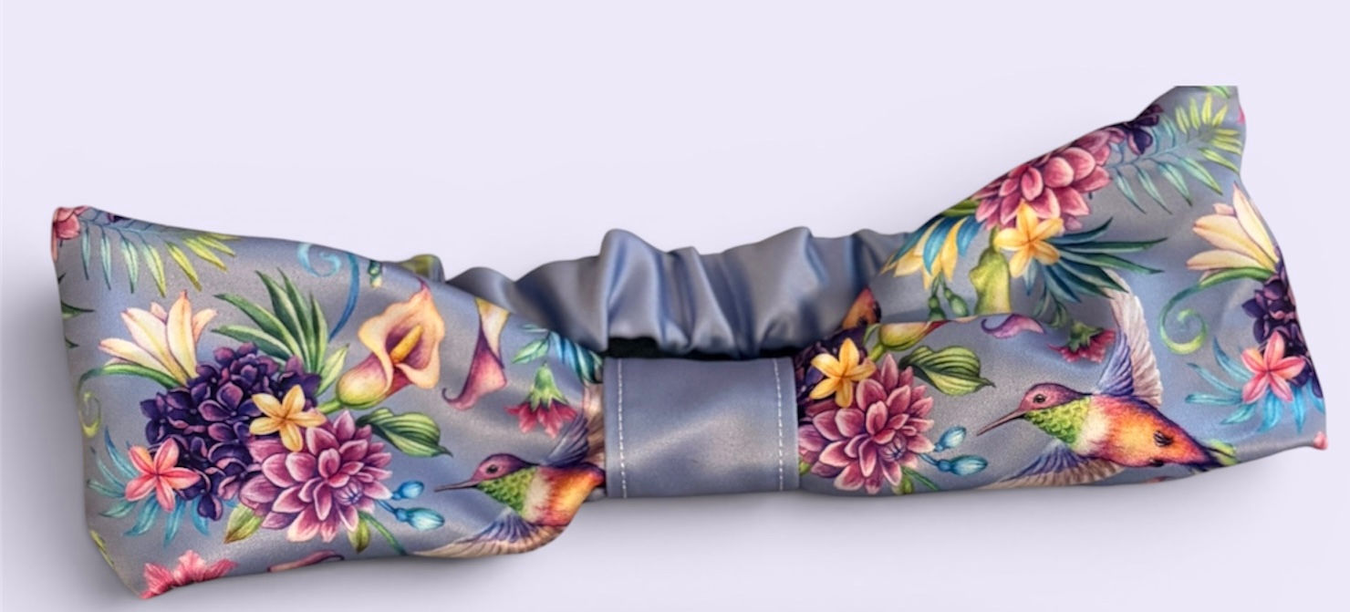Satin Head band Kingfisher