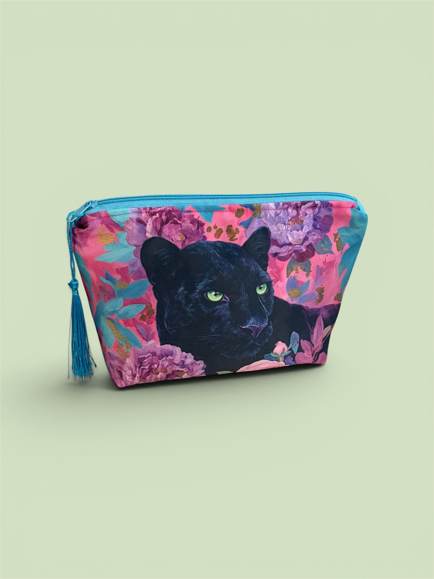 Satin Puma makeup bag