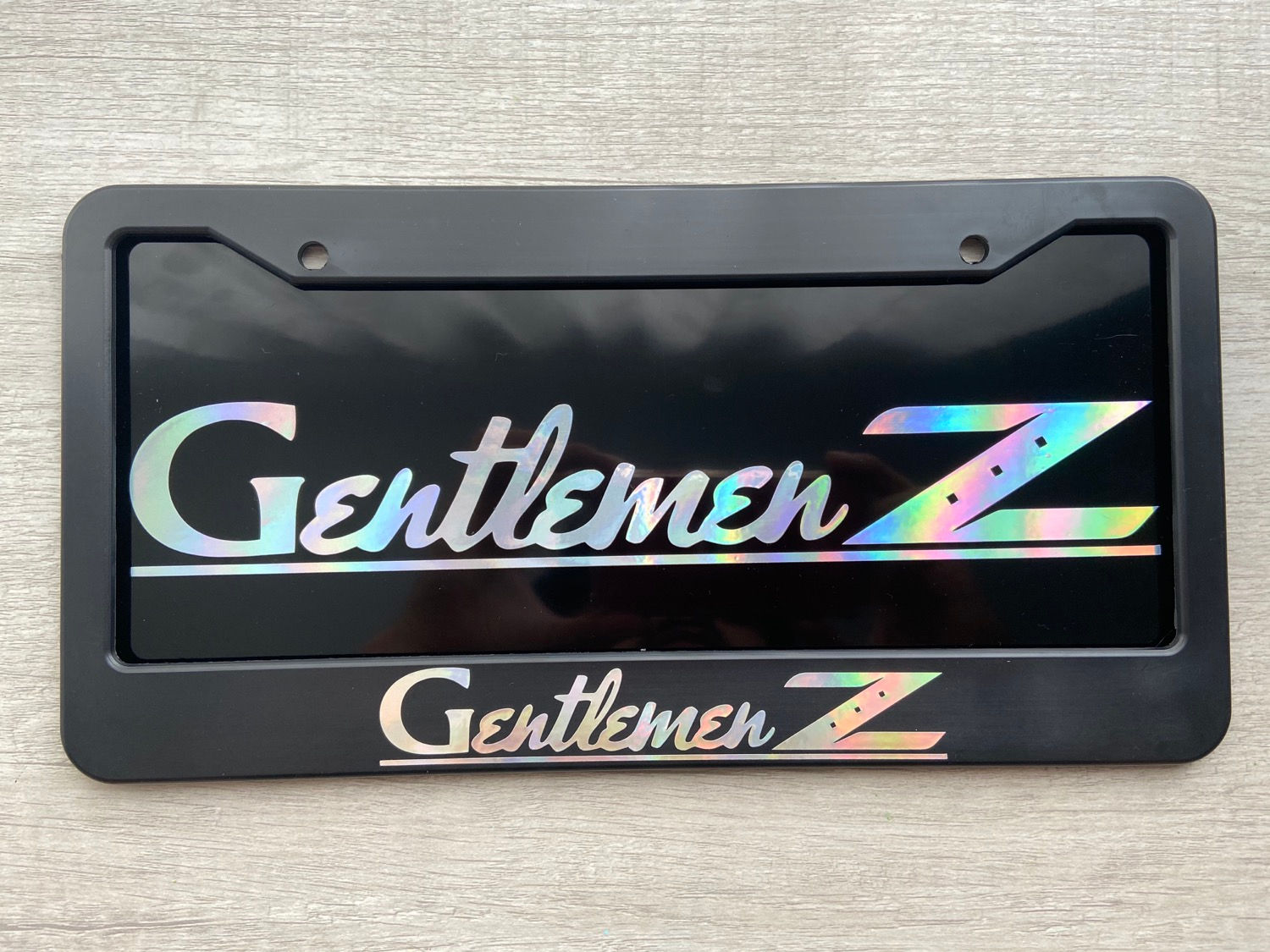 GentlemenZ License Plate & Frame