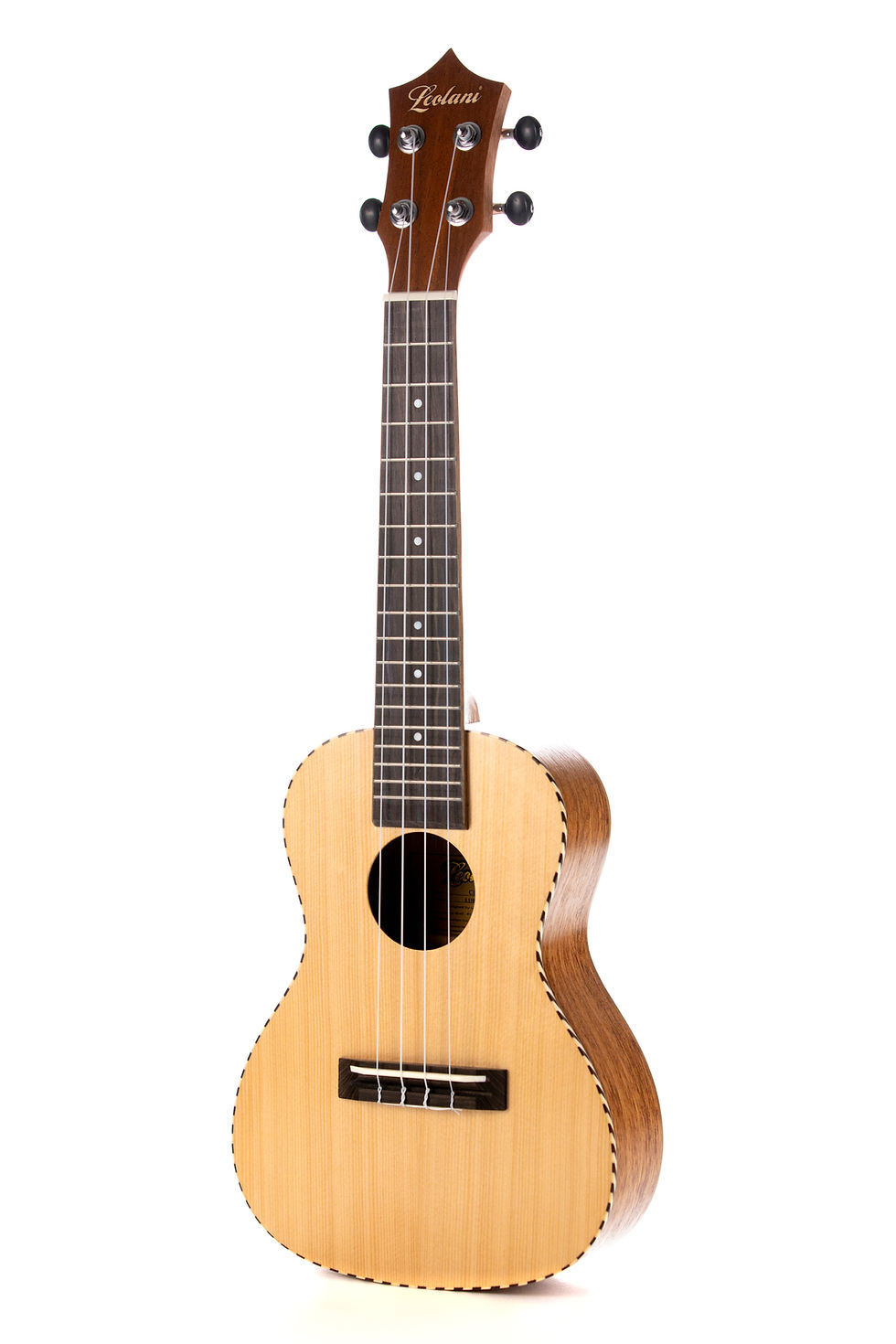 LEOLANI ウクレレ　　　E レオラニ4弦スーパーソプラノカーリーオクメTUXフィニッシュ