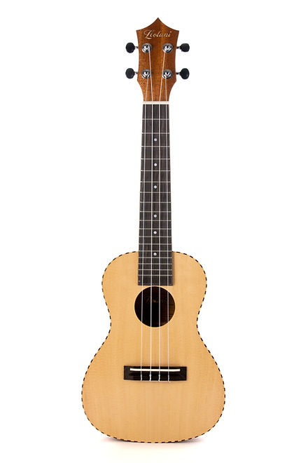 Leolani 4 String Concert Solid Top Spruce TUX Finish Ukulele
