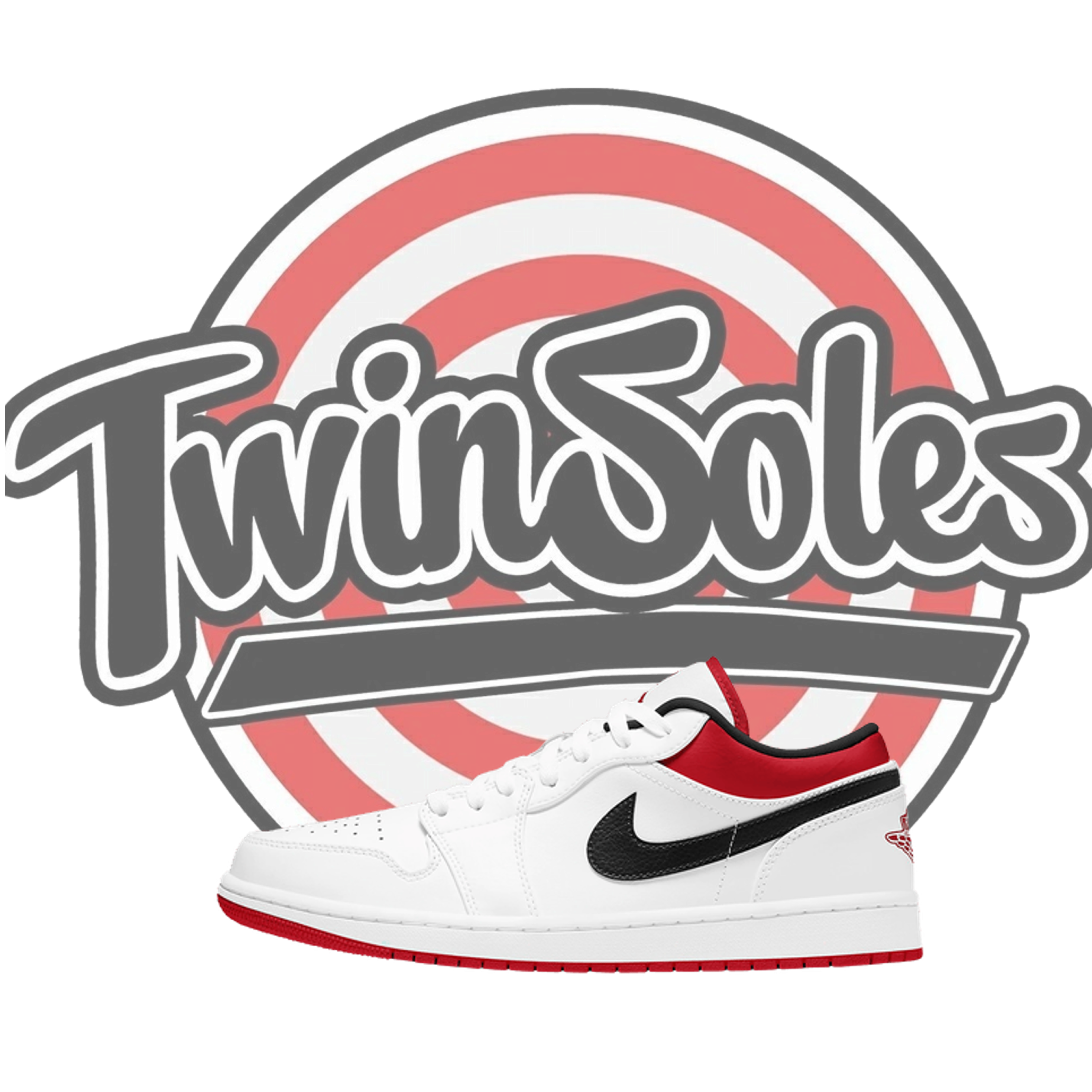 Jordan 1 low "White University Red"