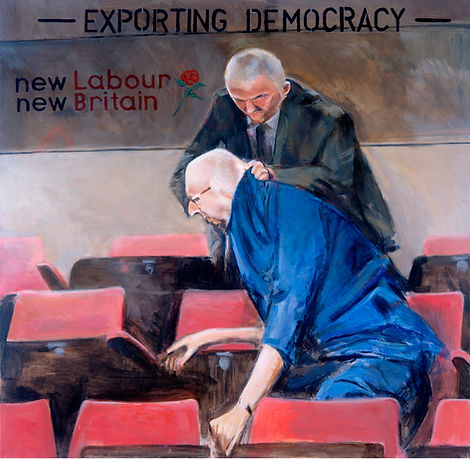 Exporting Democracy (2005) Acrylic on Ca