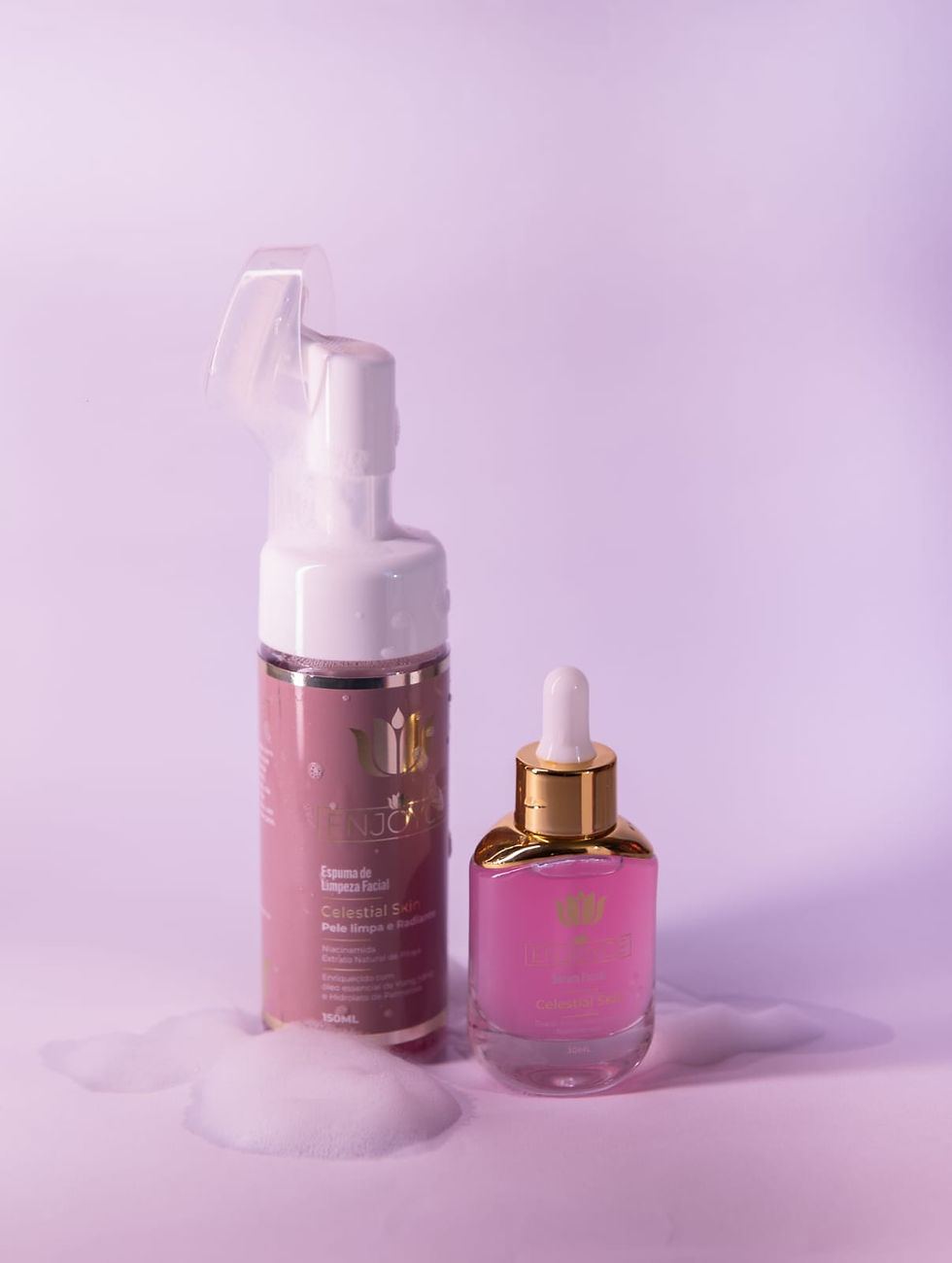 Combo Celestial Skin: Sérum Facial + Espuma de Limpeza Facial