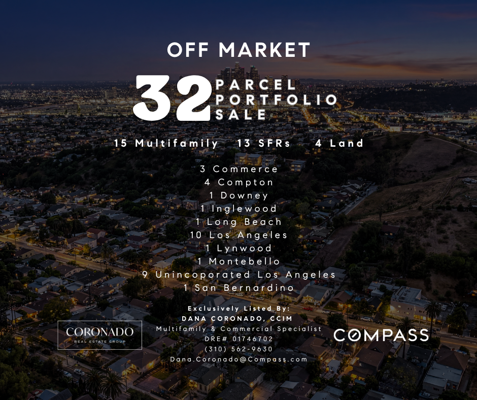 32 Parcel Portfolio Sale Just Listed in Los Angeles! By Dana Coronado