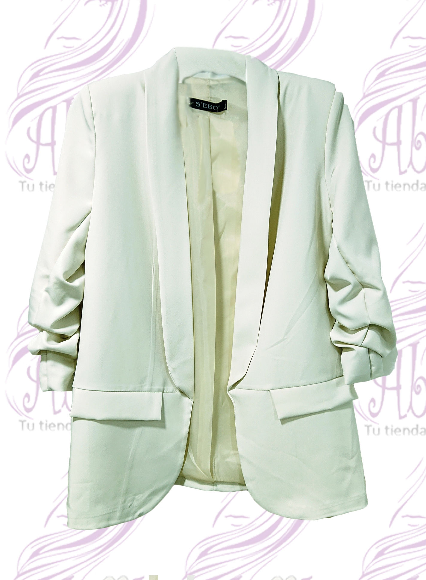 Chaqueta de manga recogida