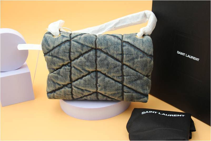 SAINT LAURENT DENIM TOY PUFFER