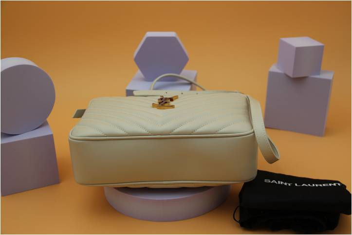 Thumbnail: SAINT LAURENT  MEDIUM LOU VINTAGE BLANC