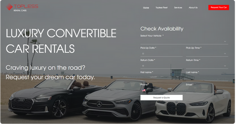 Topless Rental Cars
