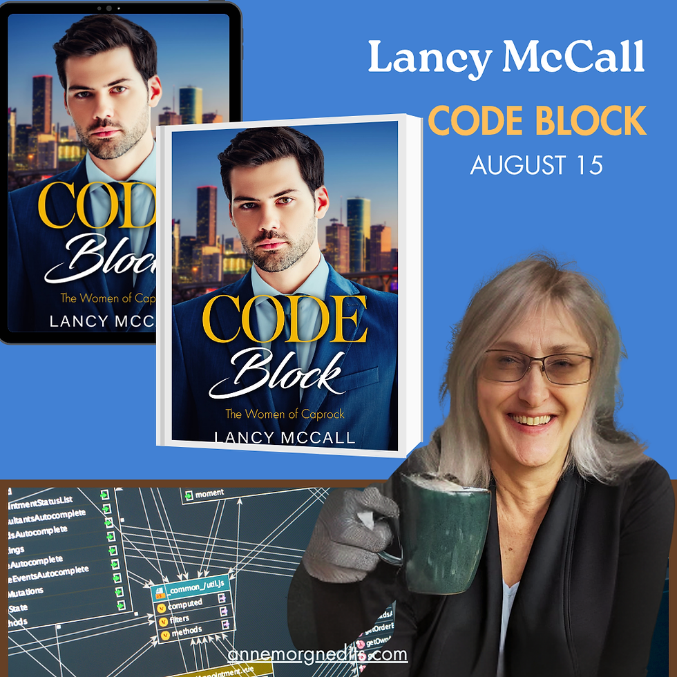 Lancy McCall with cover of Code Block