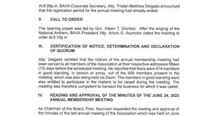 2024 Minutes of the Annual General Membership Meeting