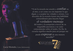 Lucia Montaño, curso adolescentes