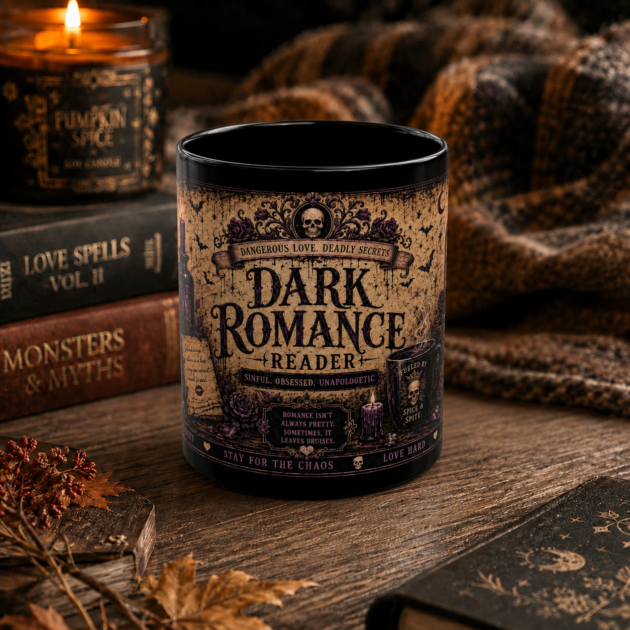 Dark Romance Reader Mug 11oz