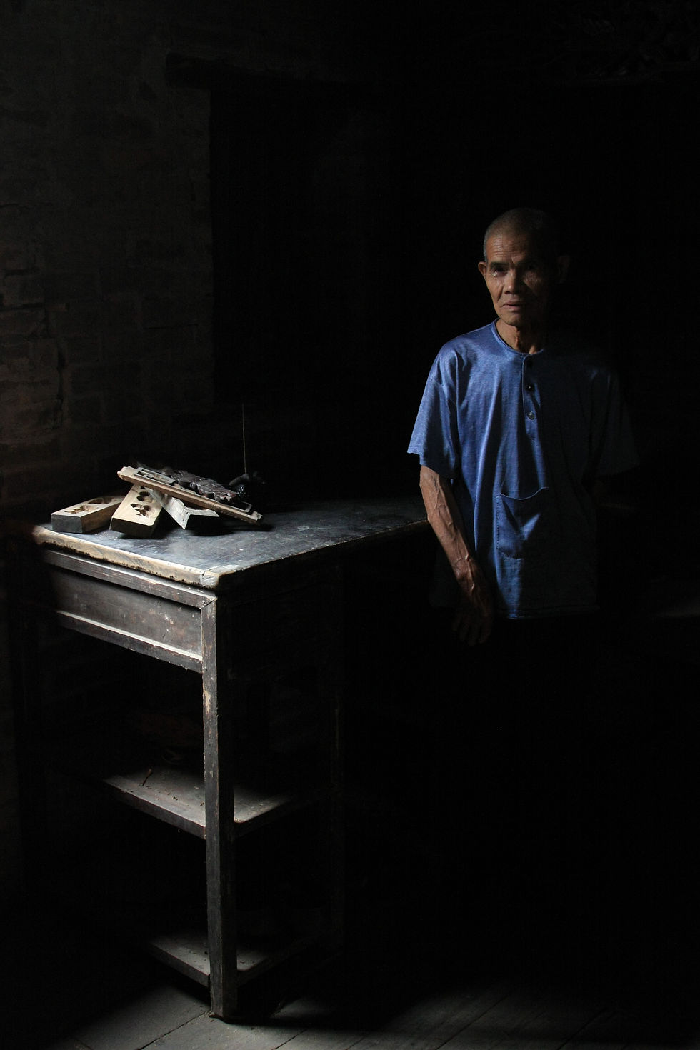 Old man in Langzi village