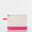 Thumbnail: Personalized Makeup Bag - Pink and Canvas