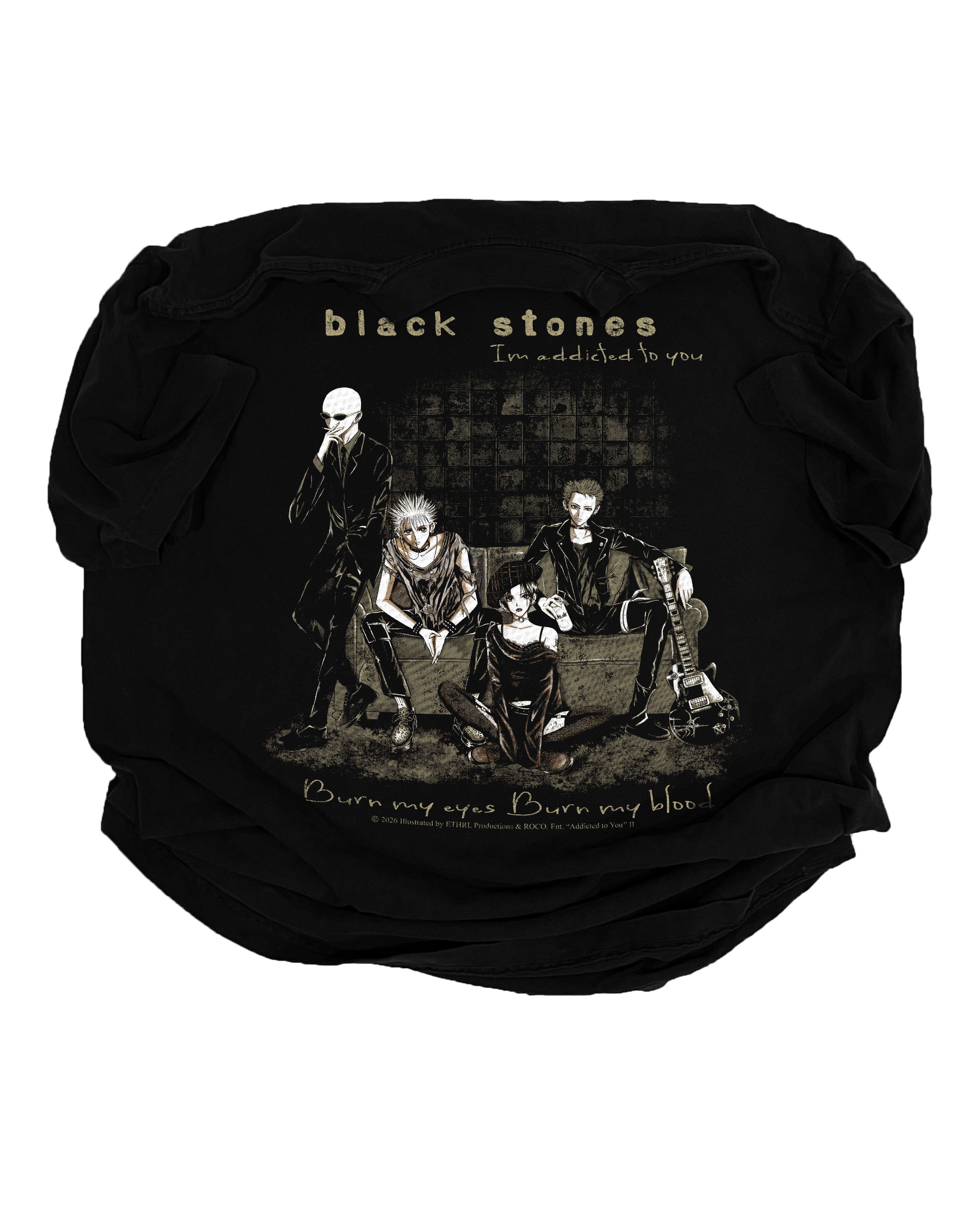 BLKSTNS II "ADDICTED TO YOU" BLK TEE (STANDARD)