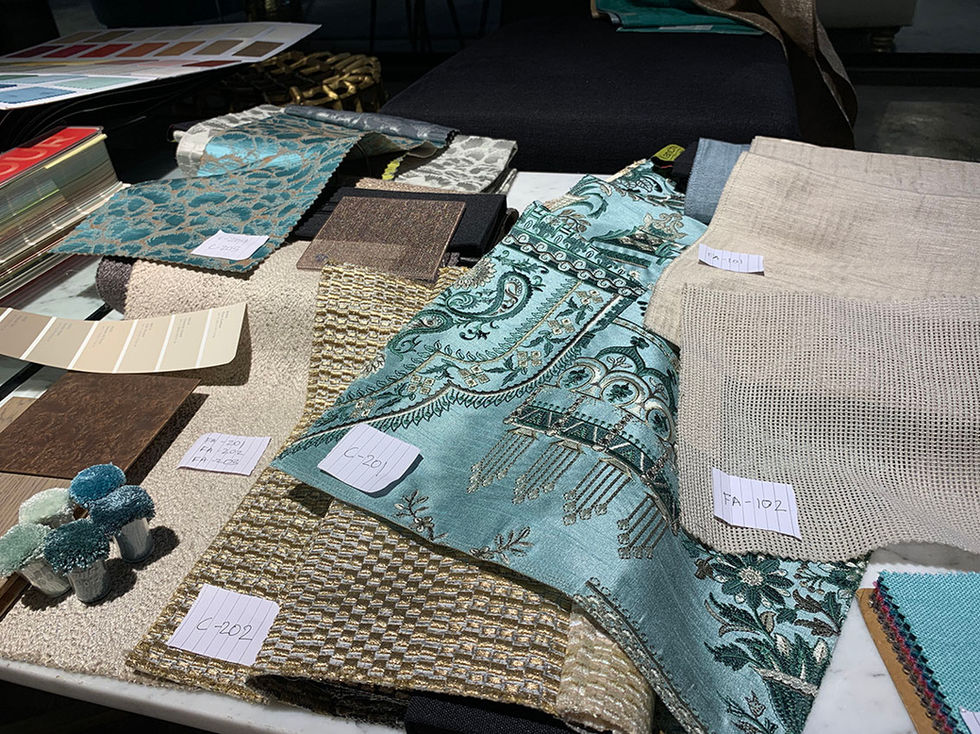 Living room material board