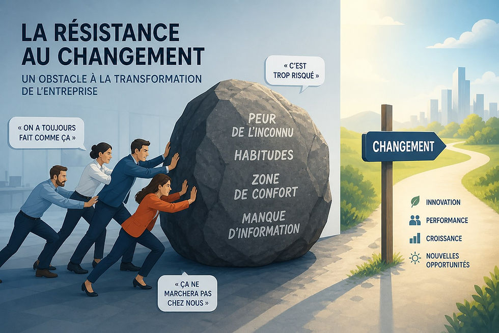 La resistance au changement dans l'entreprise et par les commerciaux