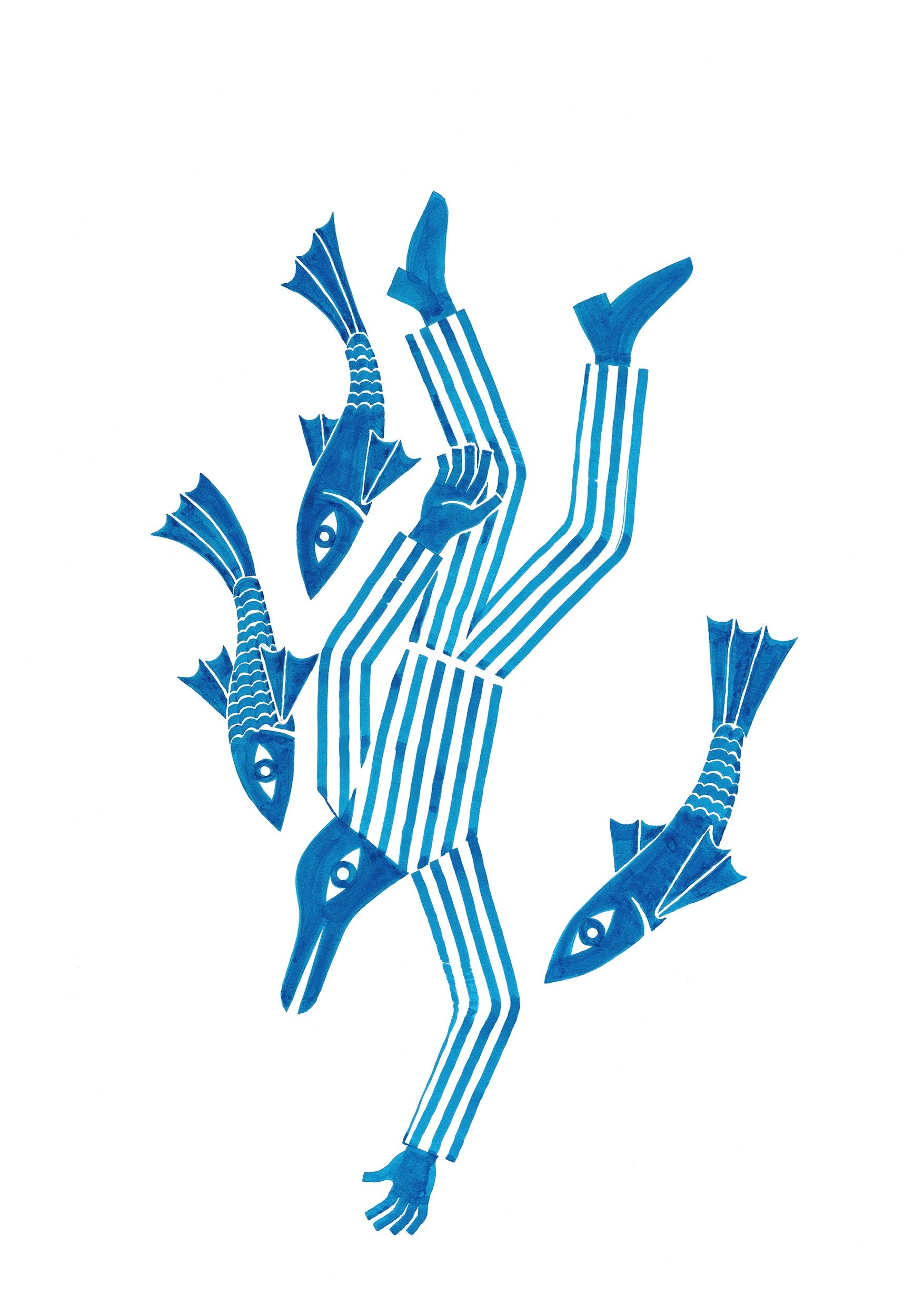 'DIVE DEEP' A5 size limited edition print