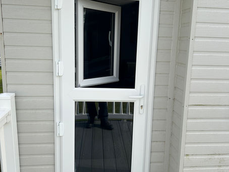 static caravan stable doors with tilt and turn