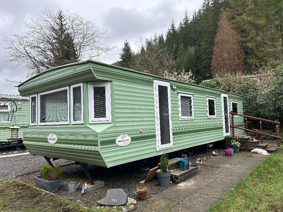 After we installed the new static caravan double glazing 