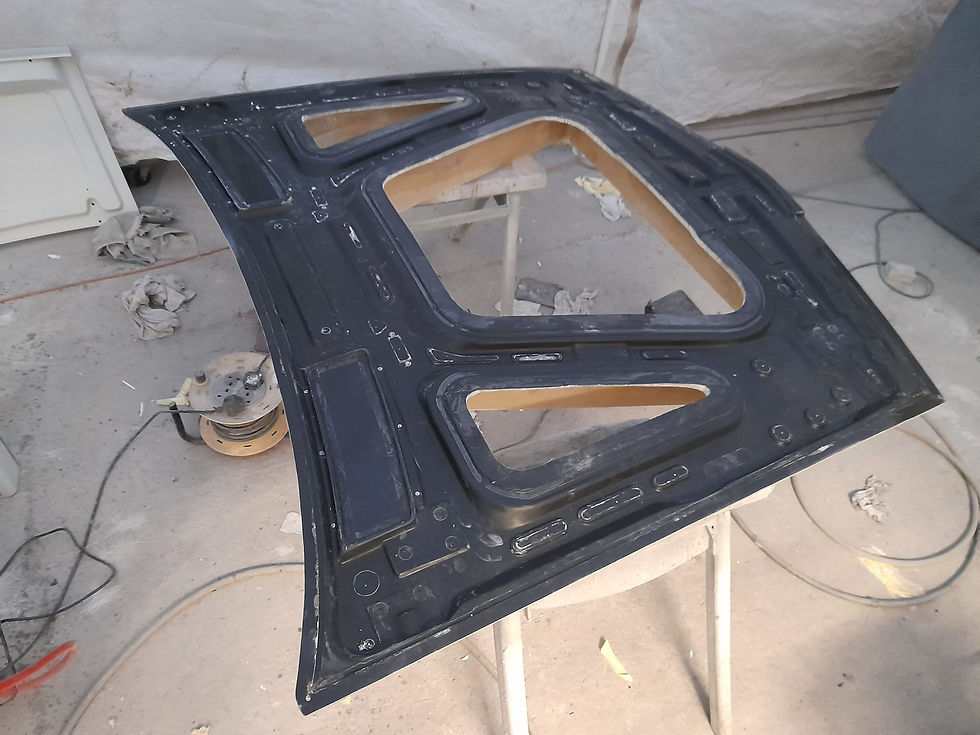Mould for our composite BMW E24 Bonnet being manufactured