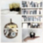 collage of pop-up shop items