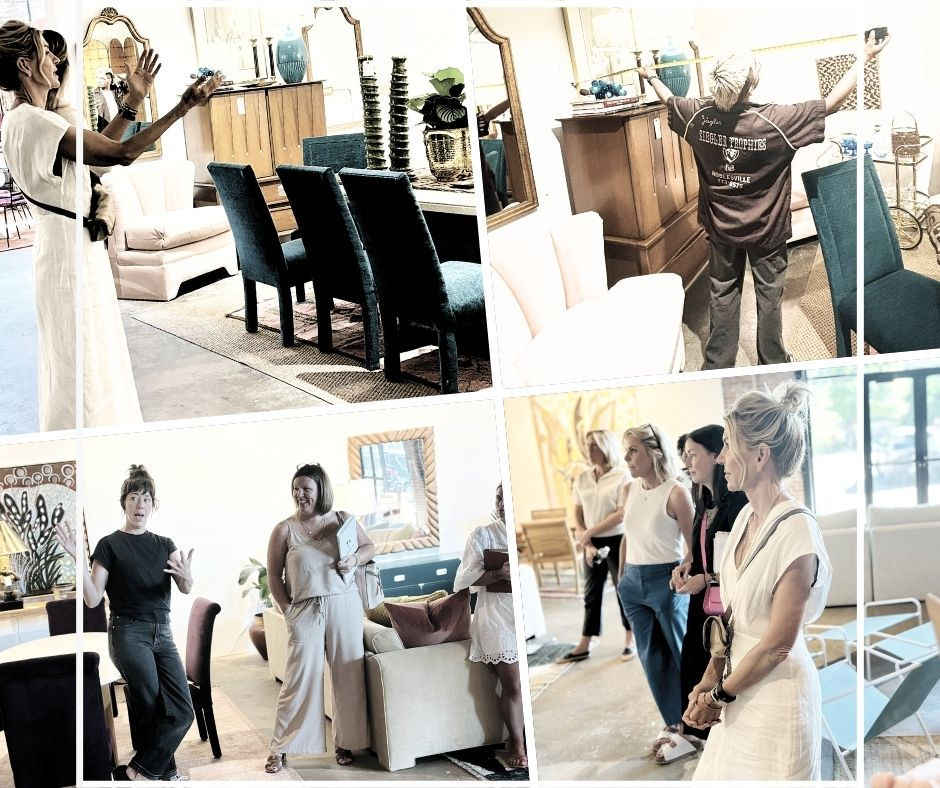 collage of creative planning session