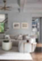 Sectional sofa in modern family room.