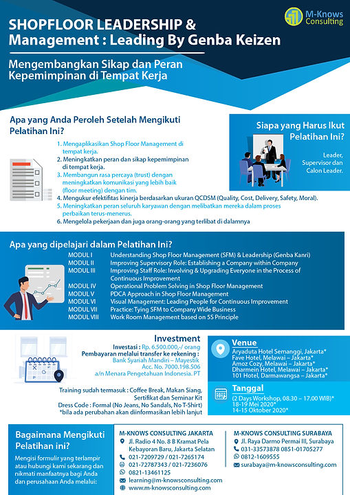 Shopfloor Leadership & Management : Leading By Genba Keizen