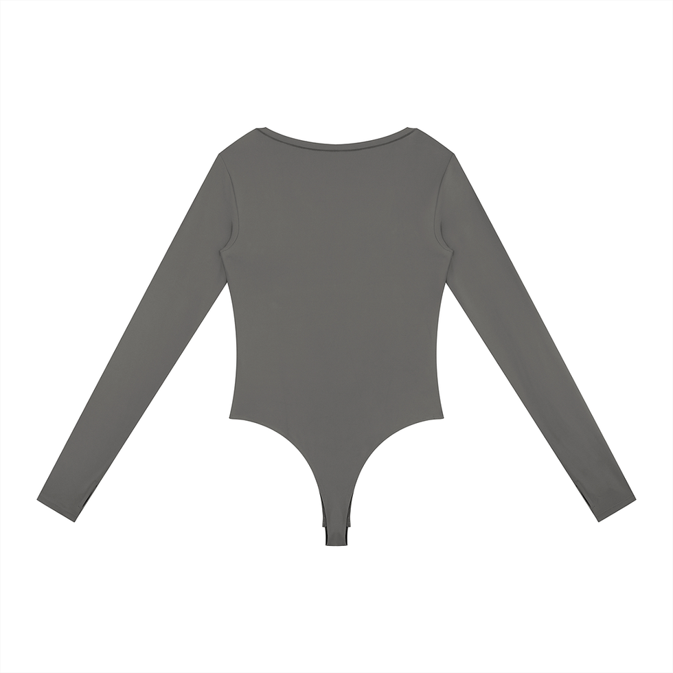 Thumbnail: Women's Tight Long Sleeve Yoga Bodysuit