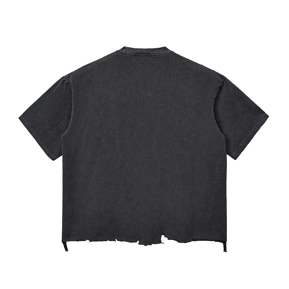 Thumbnail: Snow Wash Raw-Hem Boxy T-shirt