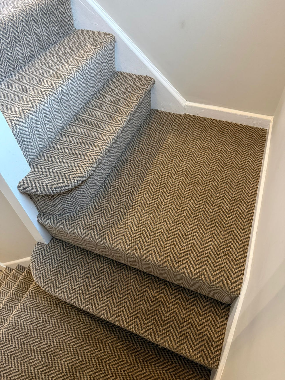 light and dark brown herringbone carpet stockport